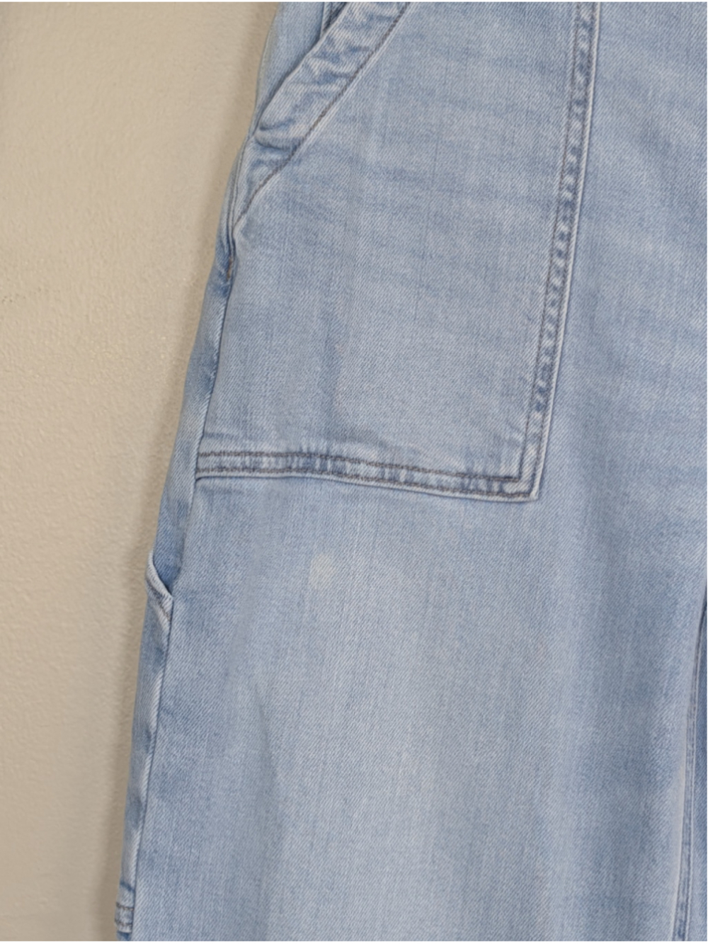 American Eagle 0 Dreamy Drape Super Hi Rise Baggy Wide Leg Jeans Stretch AE - Picture 4 of 13